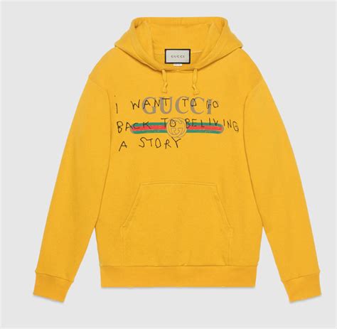 mustard yellow gucci hoodie|mr porter Gucci hoodie.